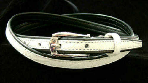 Two-tone skinny belt/fiftys/rockabilly fashion/sb_027/cut2