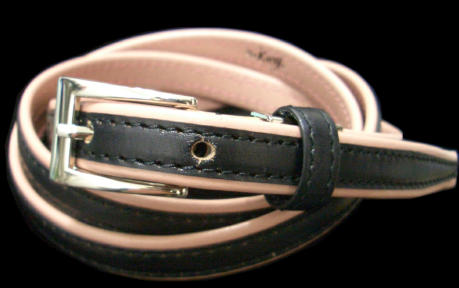Two-tone skinny belt/50s/rock'n'roll clothing/sb_034/cut2