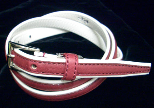 Two-tone skinny belt/50s/rockabilly fashion/sb_048/cut2