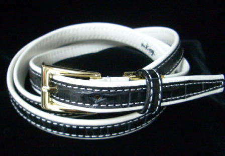 Two-tone skinny belt/50s/rockabilly fashion/sb_052/cut2